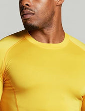 Load image into Gallery viewer, ATHLIO Men's UPF 50+ Long Sleeve Compression Shirts, Water Sports Rash Guard Base Layer, Athletic Workout Shirt, 3pack Arctic Camo/Brick/Yellow
