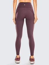 Load image into Gallery viewer, CRZ YOGA Women's Naked Feeling Workout Leggings 25 Inches - High Waisted Yoga Pants with Side Pockets Arctic Plum
