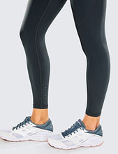 Load image into Gallery viewer, CRZ YOGA Women's Naked Feeling Workout Leggings 25 Inches - High Waisted Yoga Pants with Side Pockets Melanite
