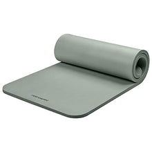 Load image into Gallery viewer, Retrospec Solana Yoga Mat 1" Thick w/Nylon Strap for Men &amp; Women - Non Slip Exercise Mat for Home Yoga, Pilates, Stretching, Floor &amp; Fitness Workouts - Sage
