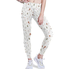 Load image into Gallery viewer, visesunny High Waist Yoga Pants with Pockets Cute Mushroom Forest Painting Soft Tummy Control Workout Leggings
