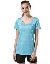 Load image into Gallery viewer, Pack of 5 Women's Signature Scoopneck Tees, Short Sleeve Heather Shirts Athletic Tops for Gym Yoga Workout (Edition 1, X-Large)

