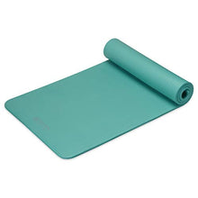 Load image into Gallery viewer, Gaiam Essentials Thick Yoga Mat Fitness &amp; Exercise Mat With Easy-Cinch Carrier Strap, Teal, 72"L X 24"W X 2/5 Inch Thick
