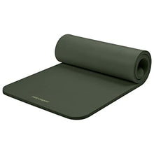Load image into Gallery viewer, Retrospec Solana Yoga Mat 1" Thick w/Nylon Strap for Men &amp; Women - Non Slip Exercise Mat for Home Yoga, Pilates, Stretching, Floor &amp; Fitness Workouts - Wild Spruce

