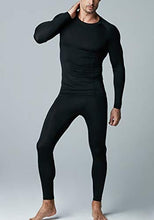 Load image into Gallery viewer, ATHLIO Men's UPF 50+ Long Sleeve Compression Shirts, Water Sports Rash Guard Base Layer, Athletic Workout Shirt, 3pack Black/Black/Black
