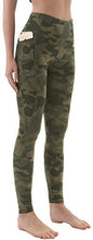 Load image into Gallery viewer, AFITNE Yoga Pants for Women High Waisted Printed Athletic Leggings with Pockets Workout Gym Fitness Spandex Yoga Pants Camo Olive Green - M
