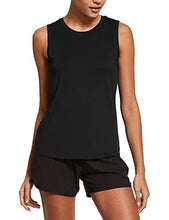 Load image into Gallery viewer, BALEAF Women's Workout Tank Tops Sleeveless Running Shirts Activewear Gym Tops Black Size

