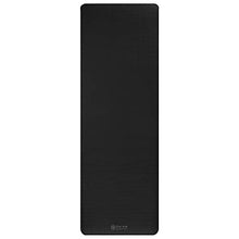 Load image into Gallery viewer, Gaiam Essentials Thick Yoga Mat Fitness &amp; Exercise Mat with Easy-Cinch Carrier Strap, Black, 72"L X 24"W X 2/5 Inch Thick
