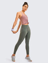 Load image into Gallery viewer, CRZ YOGA Women's Naked Feeling Workout Leggings 25 Inches - High Waisted Yoga Pants with Side Pockets Grey Sage
