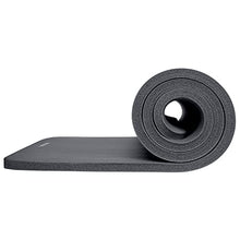 Load image into Gallery viewer, Retrospec Solana Yoga Mat 1" Thick w/Nylon Strap for Men &amp; Women - Non Slip Exercise Mat for Home Yoga, Pilates, Stretching, Floor &amp; Fitness Workouts - Graphite
