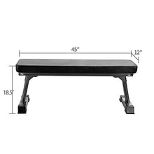 Load image into Gallery viewer, Finer Form Foldable Flat Weight Bench for Bench Press, Strength Training, and Ab Exercises - Free PDF Workout Chart Included
