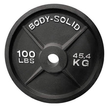 Load image into Gallery viewer, 355lb. Cast Iron Olympic Plate Set Weight Training Plate Set - The Home Fitness Corp
