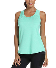 Load image into Gallery viewer, HLXFHB Workout Tank Tops for Women Gym Exercise Athletic Yoga Tops Racerback Sports Shirts Green
