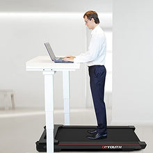 Load image into Gallery viewer, GOYOUTH 2 in 1 Under Desk Electric Treadmill Motorized Exercise Machine with Wireless Speaker, Remote Control and LED Display, Walking Jogging Machine for Home/Office Use
