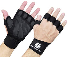 Load image into Gallery viewer, Fit Active Sports New Ventilated Weight Lifting Gloves with Built-in Wrist Wraps, Full Palm Protection &amp; Extra Grip. Great for Pull Ups, Cross Training, Fitness &amp; Weightlifting. (Men &amp; Women)
