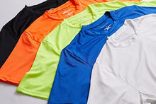 Load image into Gallery viewer, Men's Quick Dry Fit Dri-Fit Short Sleeve Active Wear Training Athletic Essentials Crew T-Shirt Fitness Gym Wicking Tee Workout Casual Sports Running Tennis Exercise Undershirt Top - 5 Pack,Set 14-S
