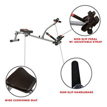 Load image into Gallery viewer, Sunny Health &amp; Fitness SF-RW1205 Rowing Machine Rower with 12 Level Adjustable Resistance, Digital Monitor and 220 LB Max Weight
