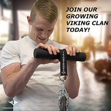 Load image into Gallery viewer, VIKINGSTRENGTH Forearm Blaster- Fat Thick Grips Forearm Strength Excercise Equipment for Men and Woman. Thick Wrist Roller Grips for Muscle Building and Injury Prevention Hand Grip Strengthener
