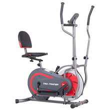 Load image into Gallery viewer, BODY POWER 2nd Generation, 3-in-1 Home Gym, Upright Compact Exercise Bike, Elliptical Machine &amp; Recumbent Bike, Trio Trainer with Heartrate Monitor, Safety Brake Pad. BRT5088
