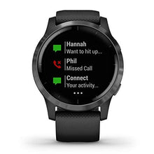 Load image into Gallery viewer, Garmin Vivoactive 4, GPS Smartwatch, Features Music, Body Energy Monitoring, Animated Workouts, Pulse Ox Sensors and More, Black
