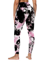 Load image into Gallery viewer, NC Women's high Waist Stretch Printed Yoga Pants Leggings Outdoor Sports Fitness Exercise Leggings 9 Points Pants Women (BS014-29, X-Large)
