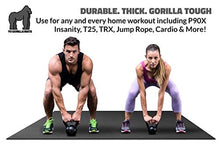 Load image into Gallery viewer, Premium Extra Large Exercise Mat - 8' x 4' x 1/4" Ultra Durable, Non-Slip, Workout Mats for Home Gym Flooring - Jump, Cardio, MMA Mat - Use With or Without Shoes (96" Long x 48" Wide x 6mm Thick)
