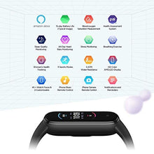 Load image into Gallery viewer, Amazfit Band 5 Activity Fitness Tracker with Alexa Built-in, 15-Day Battery Life, Blood Oxygen, Heart Rate, Sleep &amp; Stress Monitoring, 5 ATM Water Resistant, Fitness Watch for Men Women Kids, Black
