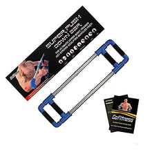 Load image into Gallery viewer, GoFitness Push Down Bar Machine - Chest Expander at Home Workout Equipment, Arm Exerciser Portable Spring Resistance Exercise Gym Kit for Home, Travel or Outdoors
