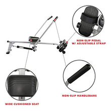 Load image into Gallery viewer, Sunny Health &amp; Fitness SF-RW5639 Full Motion Rowing Machine Rower w/ 350 lb Weight Capacity and LCD Monitor
