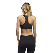 Load image into Gallery viewer, adidas Women's Don't Rest Alphaskin AEROREADY Training Pilates Yoga Medium Support Workout Bra, Black, Small

