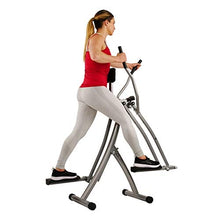 Load image into Gallery viewer, Sunny Health &amp; Fitness SF-E902 Air Walk Trainer Elliptical Machine Glider w/LCD Monitor, 220 LB Max Weight and 30 Inch Stride
