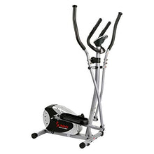 Load image into Gallery viewer, Sunny Health &amp; Fitness SF-E905 Elliptical Machine Cross Trainer with 8 Level Resistance and Digital Monitor , Gray, White, 28 L x 17 W x 57 H

