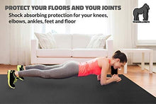 Load image into Gallery viewer, Premium Extra Large Exercise Mat - 8' x 4' x 1/4" Ultra Durable, Non-Slip, Workout Mats for Home Gym Flooring - Jump, Cardio, MMA Mat - Use With or Without Shoes (96" Long x 48" Wide x 6mm Thick)

