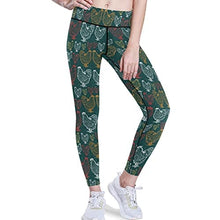 Load image into Gallery viewer, visesunny High Waist Yoga Pants with Pockets Rooster Dot Decorative Buttery Soft Tummy Control Running Workout Pants 4 Way Stretch Pocket Leggings

