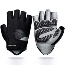 Load image into Gallery viewer, VINSGUIR Workout Gloves for Men and Women, Weight Lifting Gloves with Excellent Grip, Lightweight Gym Gloves for Weightlifting, Cycling, Exercise, Training, Pull ups, Fitness, Climbing and Rowing
