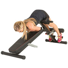 Load image into Gallery viewer, Fitness Reality X-Class Light Commercial Multi-Workout Abdominal/Hyper Back Extension Bench, Black
