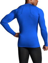 Load image into Gallery viewer, ATHLIO Men's UPF 50+ Long Sleeve Compression Shirts, Water Sports Rash Guard Base Layer, Athletic Workout Shirt, 3pack Black/Blue/Red
