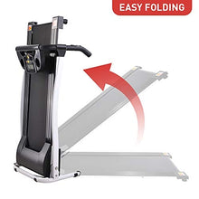 Load image into Gallery viewer, AW Folding Electric Treadmill Portable Running Walking Treadmill with LCD Display Easy Assembly for Home Exercise White
