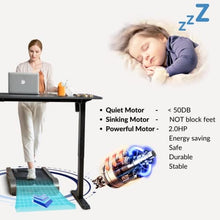 Load image into Gallery viewer, Under Desk Treadmill Motorized Folding Small Walking Treadmills for Home &amp; Office Egofit Walker Pro M1, Installation-Free with LCD Display, Compact Fit Standing Desk Treadmills
