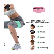 Load image into Gallery viewer, Tong Hao Adjustable Resistance Band for Legs and Hip Non-Slip Fabric Exercise Bands for Fitness Squat Workout-Triple Resistance Choice Pink
