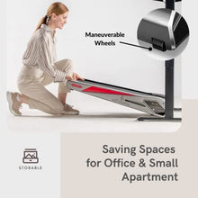 Load image into Gallery viewer, Under Desk Treadmill Motorized Folding Small Walking Treadmills for Home &amp; Office Egofit Walker Pro M1, Installation-Free with LCD Display, Compact Fit Standing Desk Treadmills
