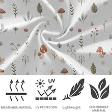 Load image into Gallery viewer, visesunny High Waist Yoga Pants with Pockets Cute Mushroom Forest Painting Soft Tummy Control Workout Leggings

