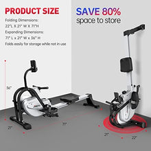 Load image into Gallery viewer, JOROTO Magnetic Rower Rowing Machine with LCD Display 300LB Weight Capacity Row Machine Exercise Rower for Home Gym (MR35)
