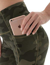 Load image into Gallery viewer, AFITNE Yoga Pants for Women High Waisted Printed Athletic Leggings with Pockets Workout Gym Fitness Spandex Yoga Pants Camo Olive Green - M
