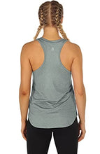 Load image into Gallery viewer, icyzone Women's Racerback Workout Tank Tops - Athletic Yoga Tops, Running Exercise Gym Shirts (Pack of 3) (Medium, Black/Gray/White)
