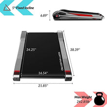 Load image into Gallery viewer, Under Desk Treadmill Motorized Folding Small Walking Treadmills for Home &amp; Office Egofit Walker Pro M1, Installation-Free with LCD Display, Compact Fit Standing Desk Treadmills
