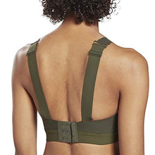 Load image into Gallery viewer, Reebok Women's Standard Puremove+ High Impact Sports Bra, Poplar Green, Large E&amp;F
