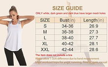 Load image into Gallery viewer, Aeuui Workout Tops for Women Mesh Racerback Tank Yoga Shirts Gym Clothes White
