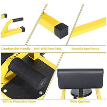 Load image into Gallery viewer, SHINYEVER 5 in 1 Deep Sissy Squat Multifunction Fitness Trainer Deep Squat Machine for Home Gym Workout Station Leg Exercise Machine Yellow
