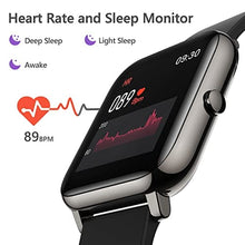 Load image into Gallery viewer, Smart Watch, KALINCO Fitness Tracker with Heart Rate Monitor, Blood Pressure, Blood Oxygen Tracking, 1.4 Inch Touch Screen Smartwatch Fitness Watch for Women Men Compatible with Android iPhone iOS
